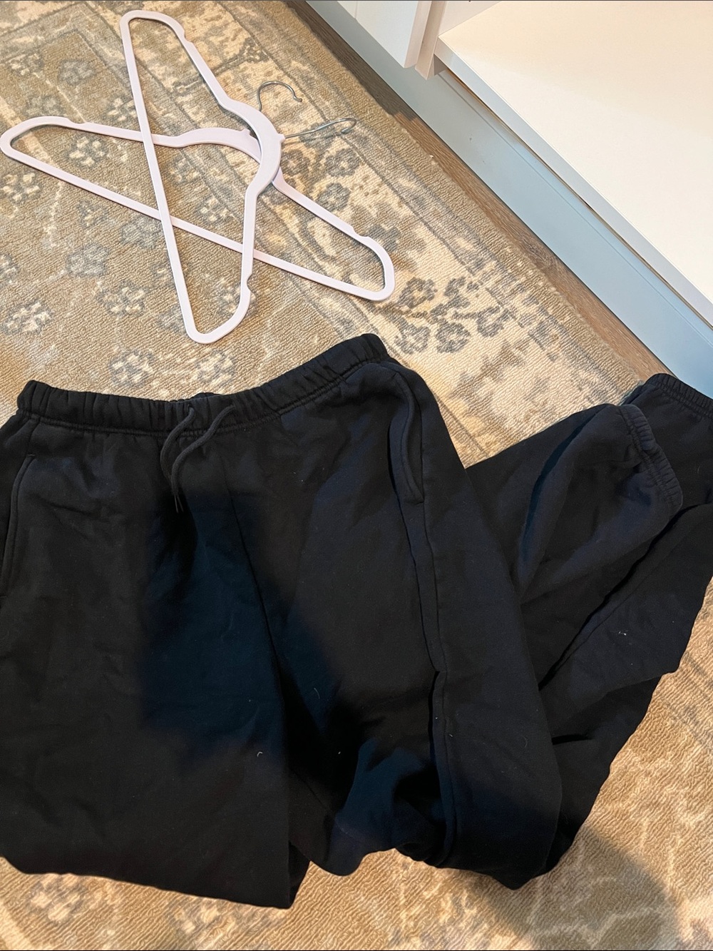 Old Navy Black Fleece Jogger Pants